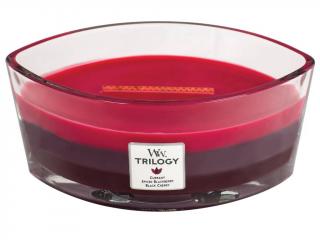 WoodWick – HearthWick Trilogy vonná svíčka Sun Ripened Berries (Letní bobule), 453 g