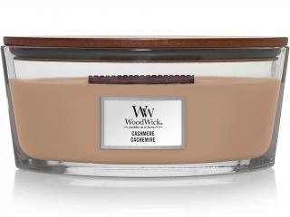 WoodWick – HearthWick vonná svíčka Cashmere (Kašmír), 453 g