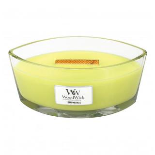 WoodWick – HearthWick vonná svíčka Citronová tráva, 453 g