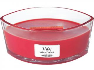 WoodWick – HearthWick vonná svíčka Crimson Berries (Červená jeřabina), 453 g