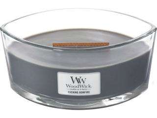 WoodWick – HearthWick vonná svíčka Evening Bonfire (Večer u táboráku), 453 g