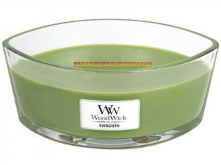 WoodWick – HearthWick vonná svíčka Evergreen (Jehličí), 453 g