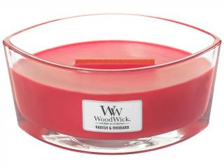 WoodWick – HearthWick vonná svíčka Radish & Rhubarb (Ředkev a rebarbora), 453 g