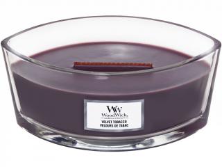 WoodWick – HearthWick vonná svíčka Velvet Tobacco (Sametový tabák), 453 g