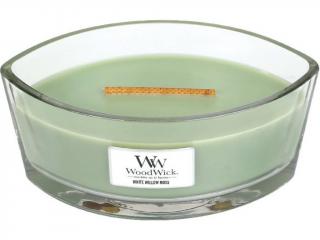 WoodWick – HearthWick vonná svíčka White Willow Moss (Vrba a mech), 453 g