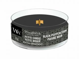 WoodWick – Petite Candle vonná svíčka Black Peppercorn (Černý pepř), 31 g