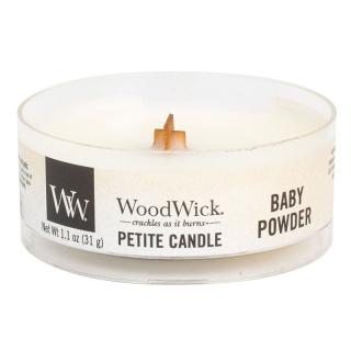 WoodWick – Petite Candle vonná svíčka Dětský pudr, 31 g