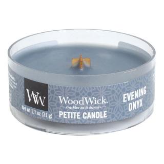WoodWick – Petite Candle vonná svíčka Evening Onyx (Večerní onyx), 31 g