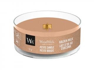 WoodWick – Petite Candle vonná svíčka Golden Milk (Zlaté mléko), 31 g