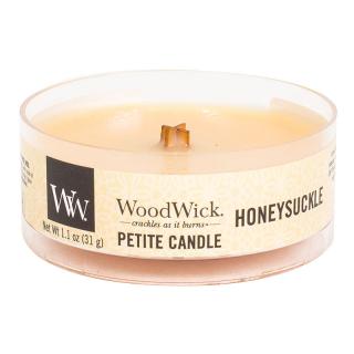 WoodWick – Petite Candle vonná svíčka Honeysuckle (Zimolez a jasmín), 31 g