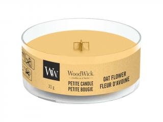 WoodWick – Petite Candle vonná svíčka Oat Flower (Ovesný květ), 31 g