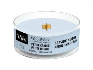 WoodWick – Petite Candle vonná svíčka Seaside Neroli (Pobřežní neroli), 31 g
