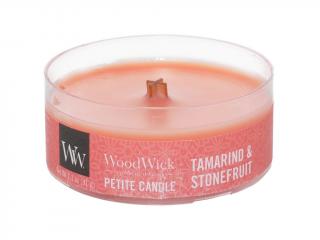 WoodWick – Petite Candle vonná svíčka Tamarind & Stonefruit (Tamarind a peckovice), 31 g