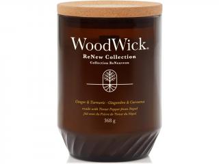 WoodWick – ReNew svíčka Ginger & Turmeric (Zázvor a kurkuma) Velikost: velká 368 g