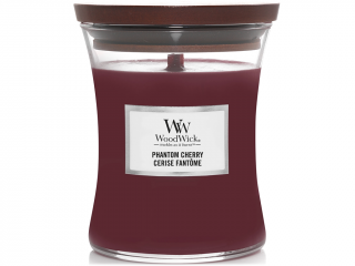 WoodWick – svíčka Phantom Cherry (Přízračná třešeň) Velikost: střední 275 g