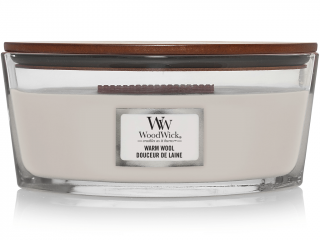 WoodWick – svíčka Warm Wool (Hřejivá vlna), 453 g