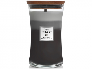 WoodWick – Trilogy svíčka Warm Woods (Hřejivé dřevo) Velikost: velká 609 g