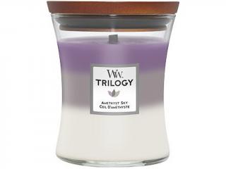 WoodWick – Trilogy vonná svíčka Amethyst Sky (Ametystové nebe), 275 g