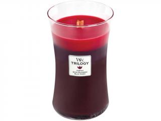 WoodWick – Trilogy vonná svíčka Sun Ripened Berries (Letní bobule), 609 g