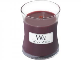WoodWick – vonná svíčka Black Cherry (Černá třešeň), 85 g