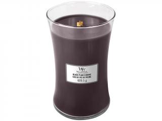 WoodWick – vonná svíčka Black Plum Cognac (Koňak z černých švestek), 609 g