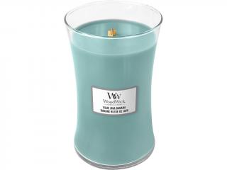 WoodWick – vonná svíčka Blue Java Banana (Havajský banán), 609 g