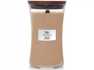 WoodWick – vonná svíčka Cashmere (Kašmír), 609 g