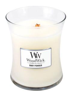 WoodWick – vonná svíčka Dětský pudr, 275 g