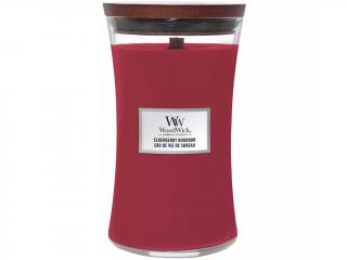 WoodWick – vonná svíčka Elderberry Bourbon (Bourbon s bezem), 609 g