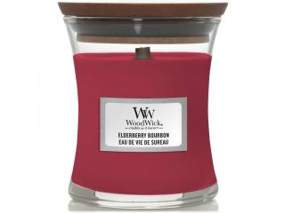 WoodWick – vonná svíčka Elderberry Bourbon (Bourbon s bezem), 85 g