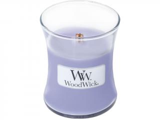 WoodWick – vonná svíčka Lavender Spa (Levandulová lázeň), 85 g