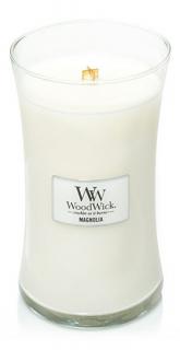 WoodWick – vonná svíčka Magnolia (Magnólie), 609 g