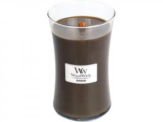 WoodWick – vonná svíčka Oudwood (Pryskyřice), 609 g