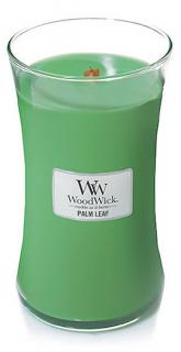 WoodWick – vonná svíčka Palm Leaf (Palmový list), 609 g