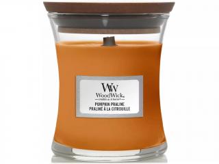 WoodWick – vonná svíčka Pumpkin Praline (Dýňová pochoutka), 85 g