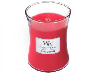 WoodWick – vonná svíčka Radish & Rhubarb (Ředkev a rebarbora), 275 g