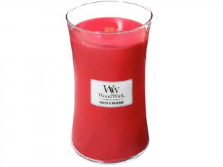 WoodWick – vonná svíčka Radish & Rhubarb (Ředkev a rebarbora), 609 g