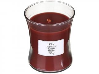 WoodWick – vonná svíčka Redwood (Santalové dřevo), 275 g