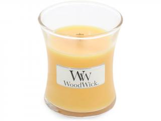 WoodWick – vonná svíčka Seaside Mimosa (Mimóza na pobřeží), 85 g