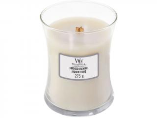 WoodWick – vonná svíčka Smoked Jasmine (Kouřový jasmín), 275 g