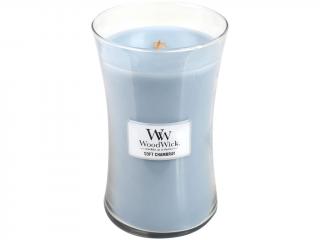 WoodWick – vonná svíčka Soft Chambray (Čisté prádlo), 609 g