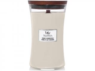 WoodWick – vonná svíčka Tonka & Almond Milk (Tonka a mandlové mléko), 609 g