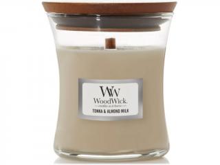 WoodWick – vonná svíčka Tonka & Almond Milk (Tonka a mandlové mléko), 85 g