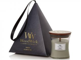 WoodWick – vonná svíčka v dárkovém balení Fireside (Oheň v krbu), 85 g