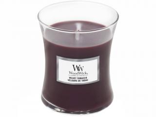 WoodWick – vonná svíčka Velvet Tobacco (Sametový tabák), 275 g