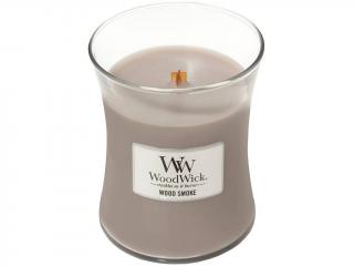WoodWick – vonná svíčka Wood Smoke (Kouř z cedrového dřeva), 275 g