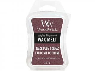 WoodWick – vonný vosk Black Plum Cognac (Koňak z černých švestek), 22,7 g