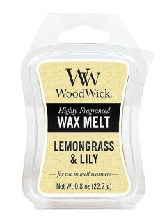 WoodWick – vonný vosk Citronová tráva a lilie, 22,7 g