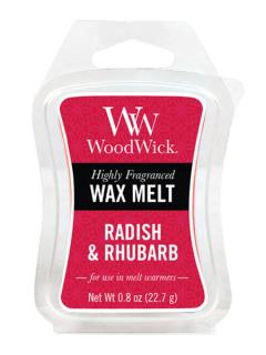 WoodWick – vonný vosk Radish & Rhubarb (Ředkev a rebarbora), 22,7 g