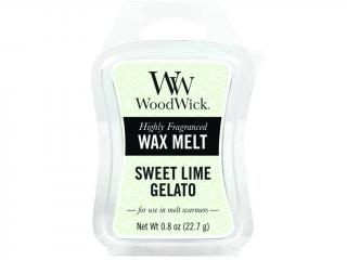 WoodWick – vonný vosk Sweet Lime Gelato (Limetková zmrzlina), 22,7 g